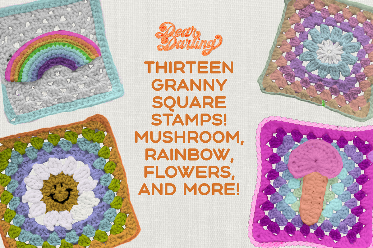 Crochet Brushes for Procreate, a Brush Add-On by Dear Darling Design (Photo 3 of 12)