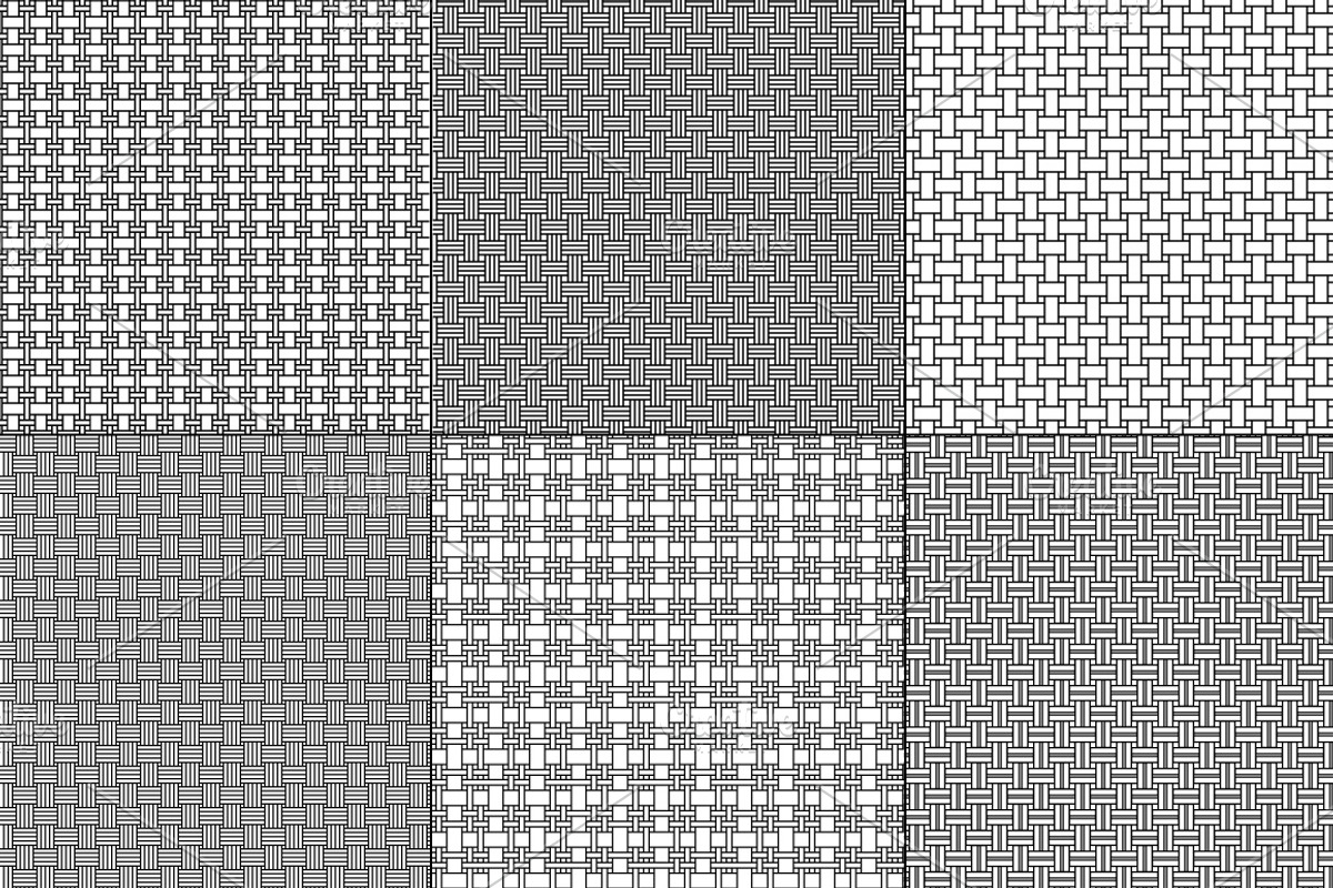 Seamless Vector Basketweave Patterns, a Pattern Graphic by Melissa Held Designs (Photo 5 of 5)