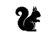 Squirrel Silhouette Vector Bundle, an Illustration by yasushie (Thumbnail 20 of 48)