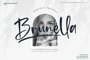 Brunella - Handwritten Font, a Script Font by ribethstudio (Thumbnail 1 of 12)