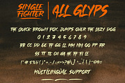 SALE! SINGLE FIGHTER / Brush Font, a Blackletter Font by Subectype Studio (Thumbnail 13 of 14)