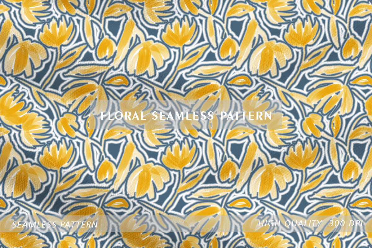 FLORAL SEAMLESS PATTERN, a Pattern Graphic by MartinShop (Photo 1 of 10)