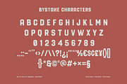 Bystone - Vintage Display Sans Serif, a Sans Serif Font by Illustraly Design (Thumbnail 7 of 7)