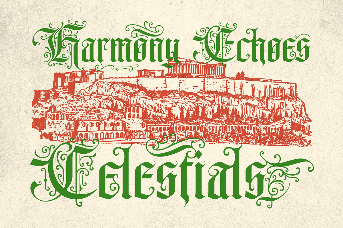 Signtelly Typeface, a Blackletter Font by alit design (Photo 4 of 20)