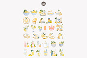 lemon clipart summer fashion clipart, a Decorative Illustration by Patishop Art (Thumbnail 9 of 10)