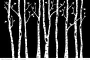 Birch tree silhouettes, EPS, SVG, a Graphic by Illustree (Thumbnail 4 of 4)