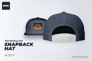 Snapback hat mockup pack, a Hat Mockup by PrePress Toolkit (Thumbnail 1 of 4)