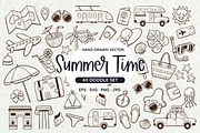 Doodle Summer Clipart Set, an Icon by insemar (Thumbnail 1 of 4)