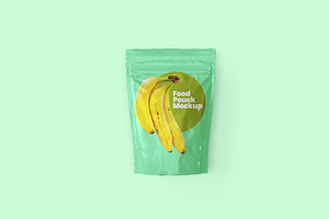 Food Pouch Mockups - 10 Mockups