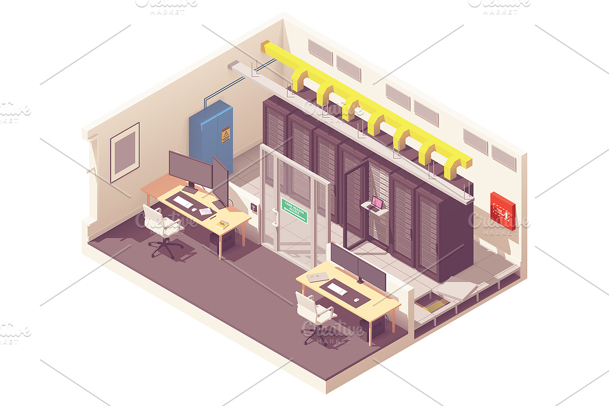 Vector isometric office interiors, a Work Illustration by tele52 (Photo 15 of 17)