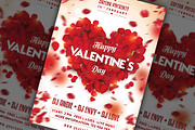 Rose Petals Valentine’s Party Flyer, a Flyer Template by Rafoz (Thumbnail 2 of 3)