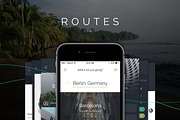Routes iOS UI Kit, a Templates & Theme by Beans UI Goods (Thumbnail 1 of 7)