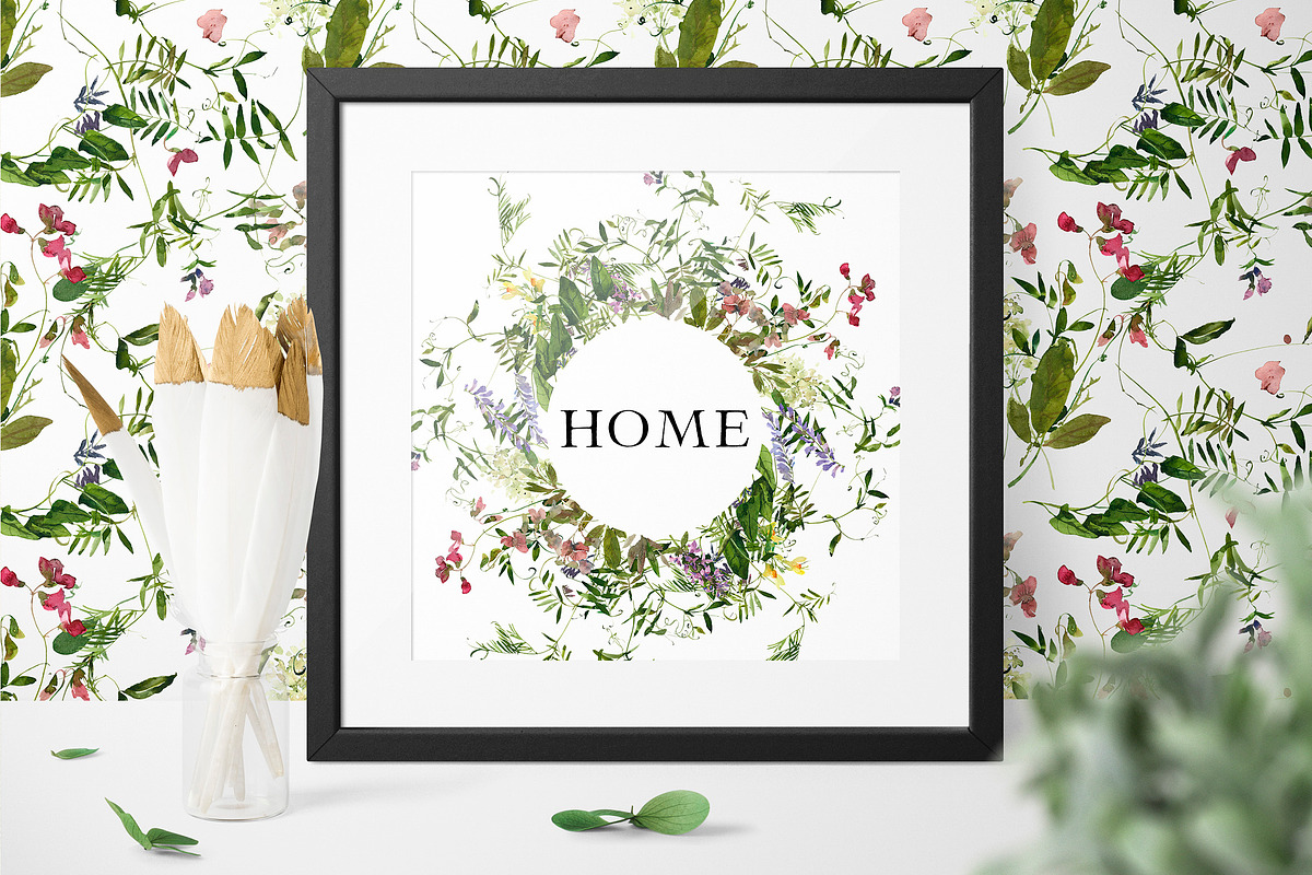 Midsummer - field flowers clipart, a Decorative Illustration by whiteheartdesign (Photo 5 of 16)