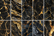 Black Gold Marble Seamless Textures, a Texture Graphic by BrushstrokeArtGB (Thumbnail 4 of 12)