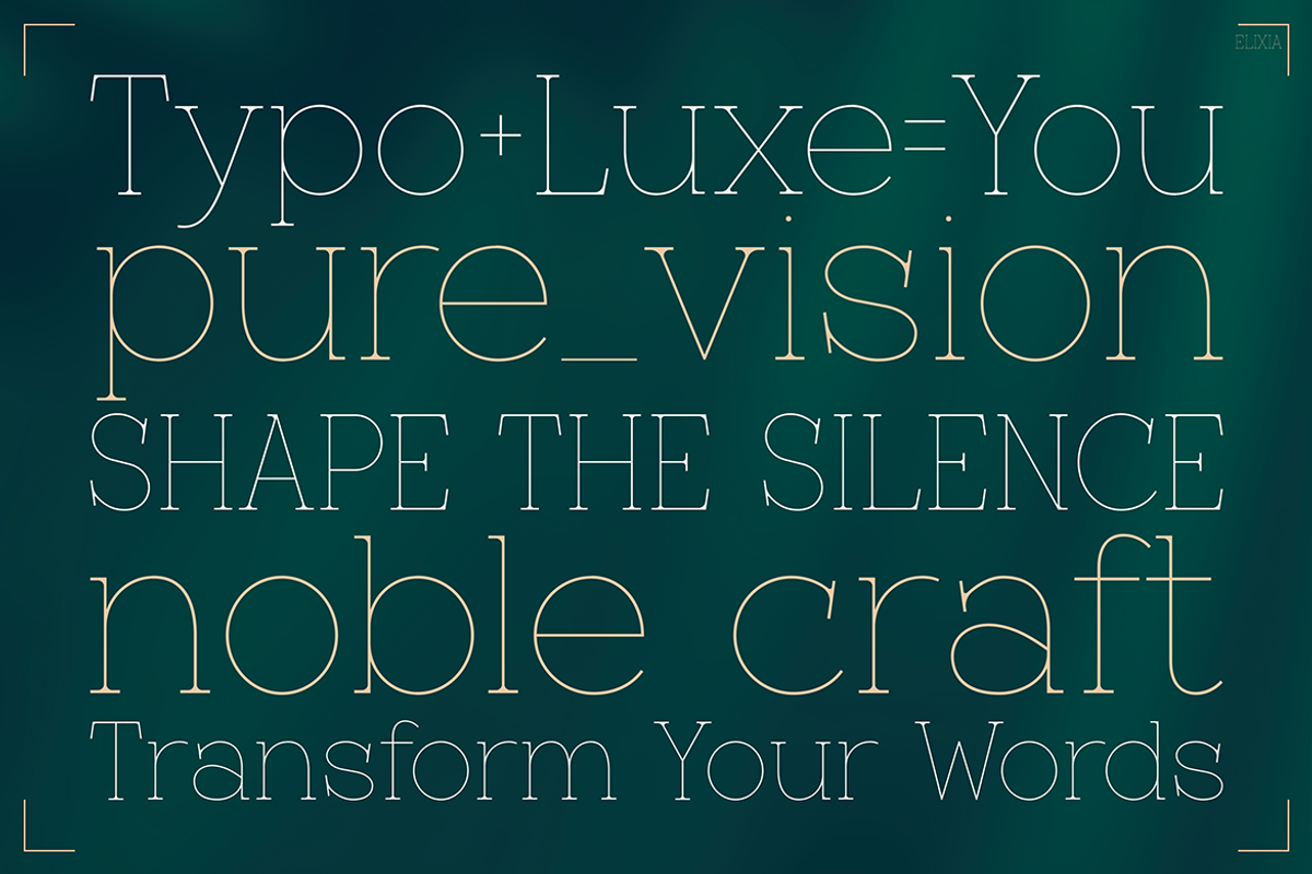 Elixia, a Font by Pinisi ART (Photo 5 of 10)