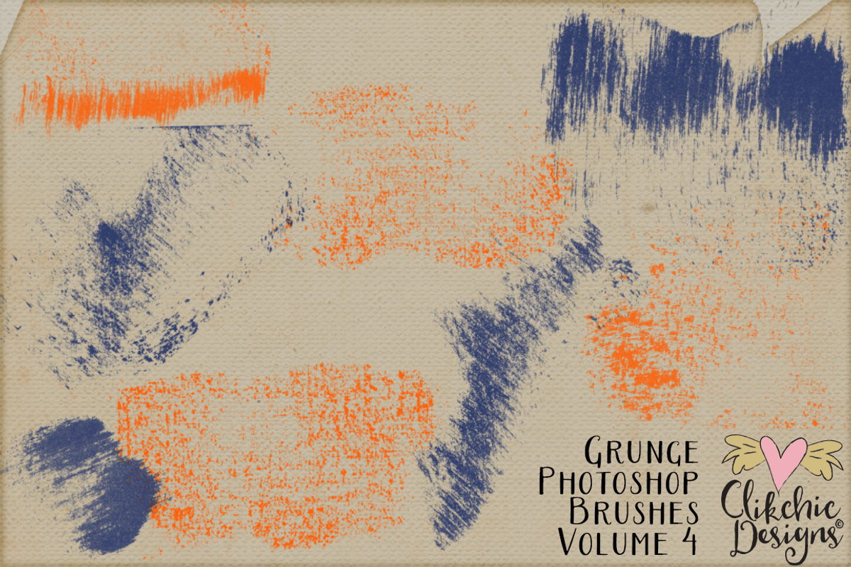 Grunge Ink Photoshop Brushes V4 preview 8