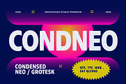 Condneo, a Sans Serif Font by graphicook (Thumbnail 1 of 10)