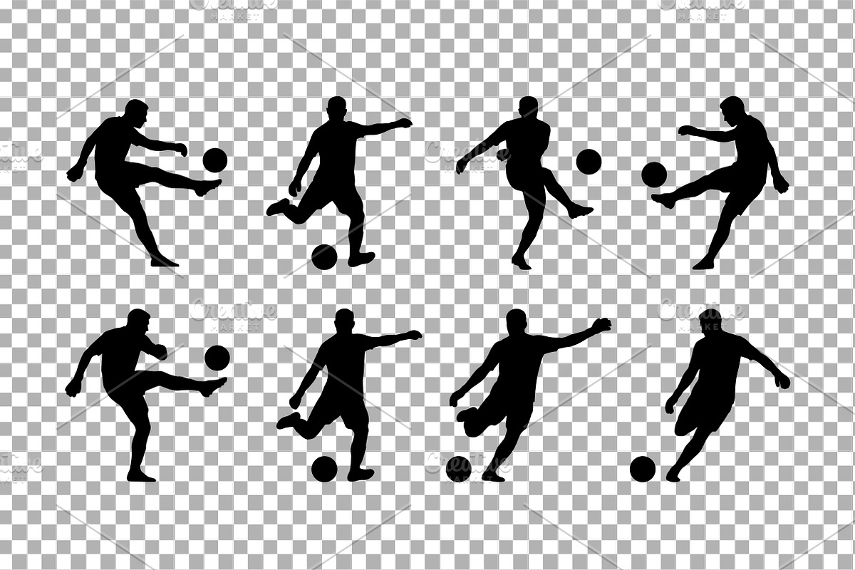 Soccer Player Silhouette Vector, an Object Graphic by Artonix (Photo 3 of 3)