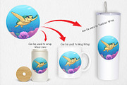 Sea Turtle Clipart, a Graphic by Artnoy (Thumbnail 4 of 5)