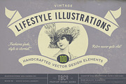SALE! 100 Lifestyle Illustrations, an Education Illustration by Anja Kaiser (Thumbnail 1 of 4)