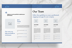 Blue Business Proposal Layout