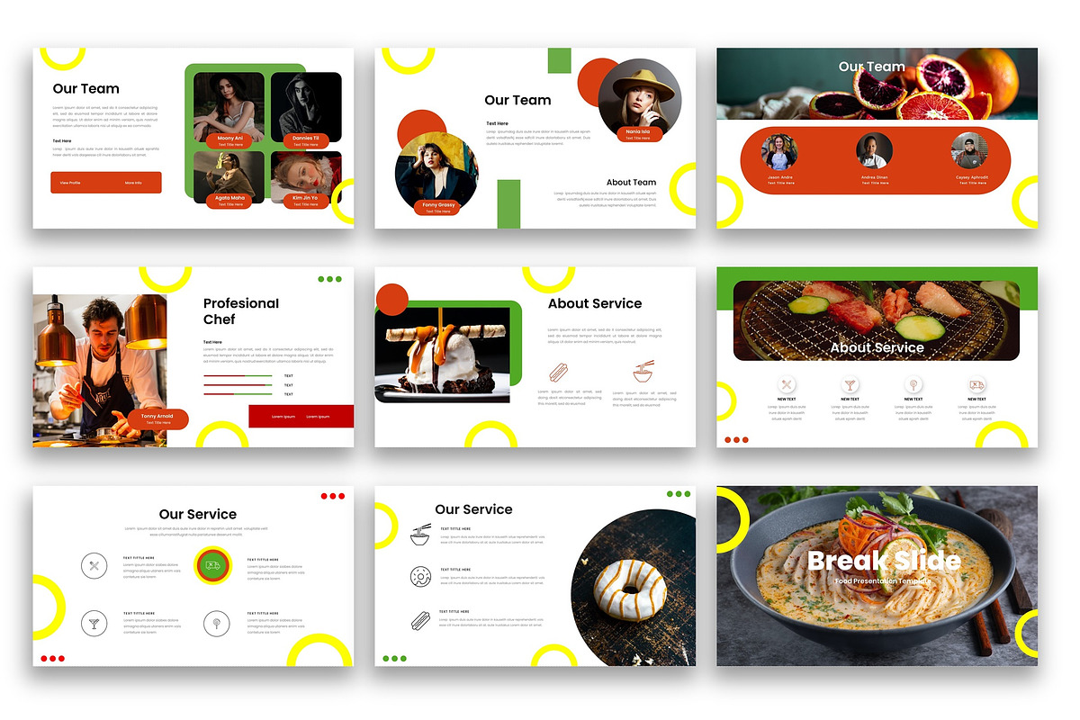 Coryo – Food Google Slide Template, a Presentation Template by kreatifreya (Photo 3 of 5)