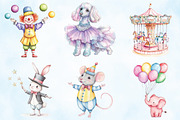 Pastel Summer Circus Clipart, an Illustration by Craft Nest (Thumbnail 2 of 5)