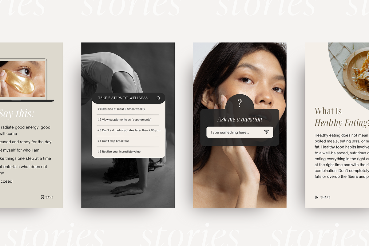 Health & Wellness Instagram Template, a Social Media Template by LiliesandBerries (Photo 12 of 21)