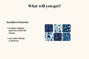 Cyanotype Gold Seamless Patterns, a Pattern Graphic by Ninterints (Thumbnail 2 of 13)