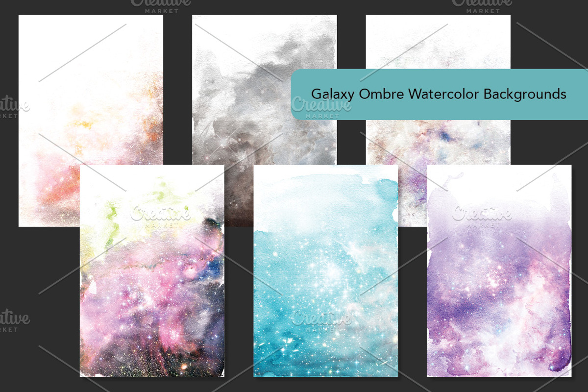 Essential Ombre Watercolor Bundle, a Texture Graphic by M. by mprintly (Photo 9 of 10)