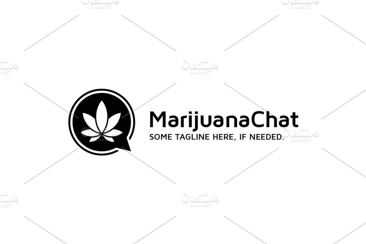 Marijuana / Cannabis / Weed Chat, a Branding & Logo Template by bvcreates (Photo 5 of 6)