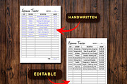 Editable Expense Tracker, a Stationery Template by Graphicsnext (Thumbnail 3 of 7)