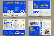 Resume Booklet and CV Portfolio, a Resume Template by ContestDesign (Thumbnail 2 of 3)