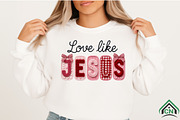 Love Like Jesus Faux Crochet PNG, an Illustration by Craft Nest (Thumbnail 2 of 4)