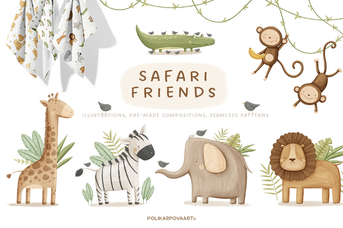 Big bundle of children's collections, an Animal Illustration by polikarpovaart (Photo 3 of 15)