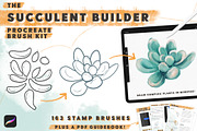 Succulent Builder Procreate Brushkit, a Brush Add-On by Wooly Pronto (Thumbnail 1 of 7)