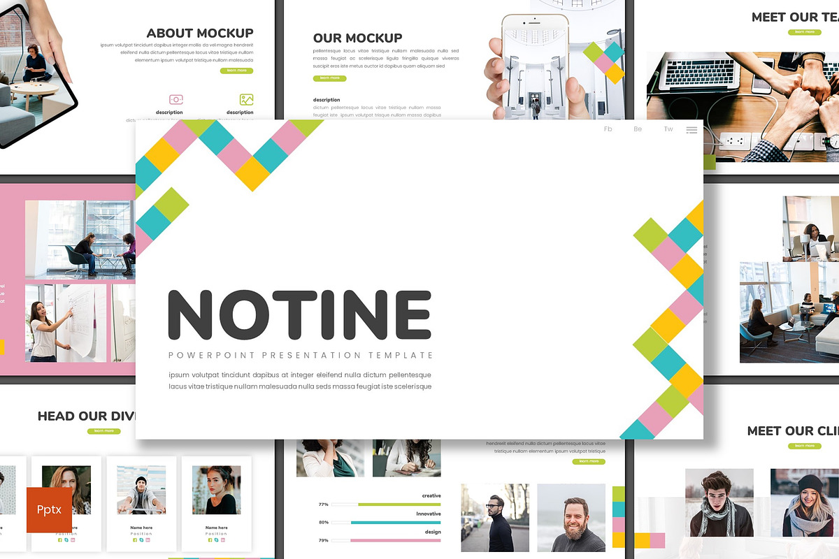Notine - Powerpoint Template, a Presentation Template by inspirasign (Photo 1 of 4)