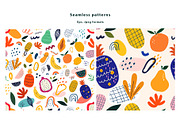 Fresh seamless patterns + posters, a Decorative Illustration by MoleskoStudio (Thumbnail 17 of 21)