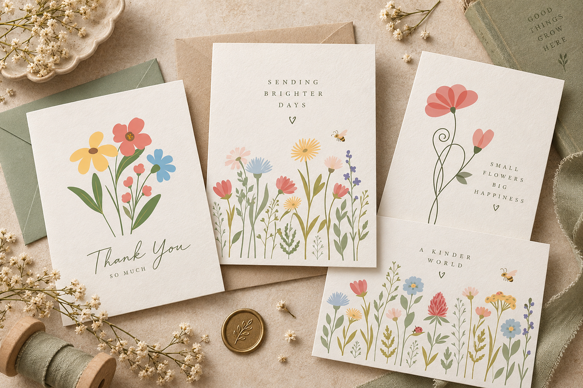 90 Whimsical Flowers Clipart, a Decorative Illustration by Anna Studio (Photo 2 of 12)