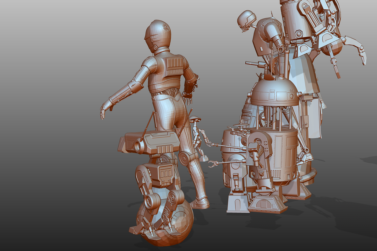 STAR WARS DROIDS PACK low poly, a Characters & Person 3D Model by 2$ SHOP (Photo 15 of 16)