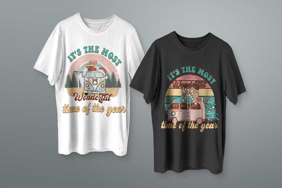 Retro Western Christmas Bundle PNG, an Illustration by ROJI CREATOR (Photo 7 of 7)