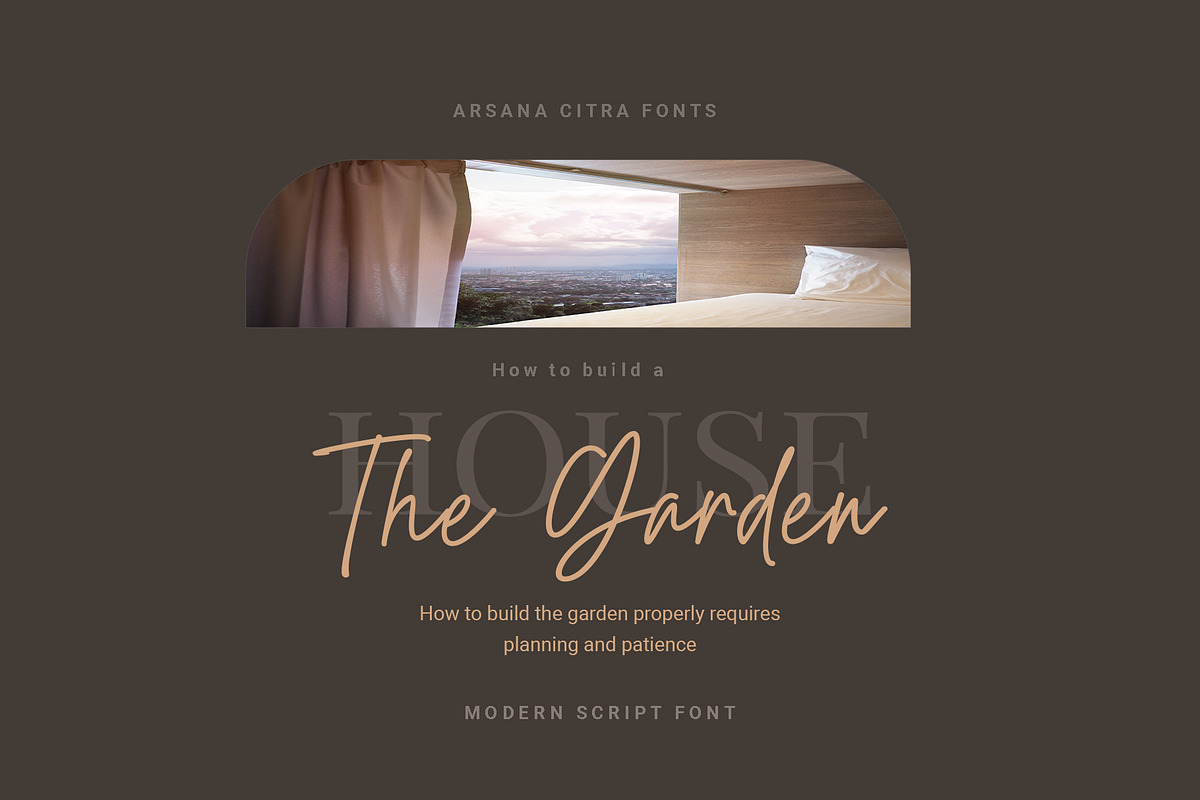 Arsana Citra - Modern Script Font, a Script Font by RHD Creative Studio (Photo 6 of 12)