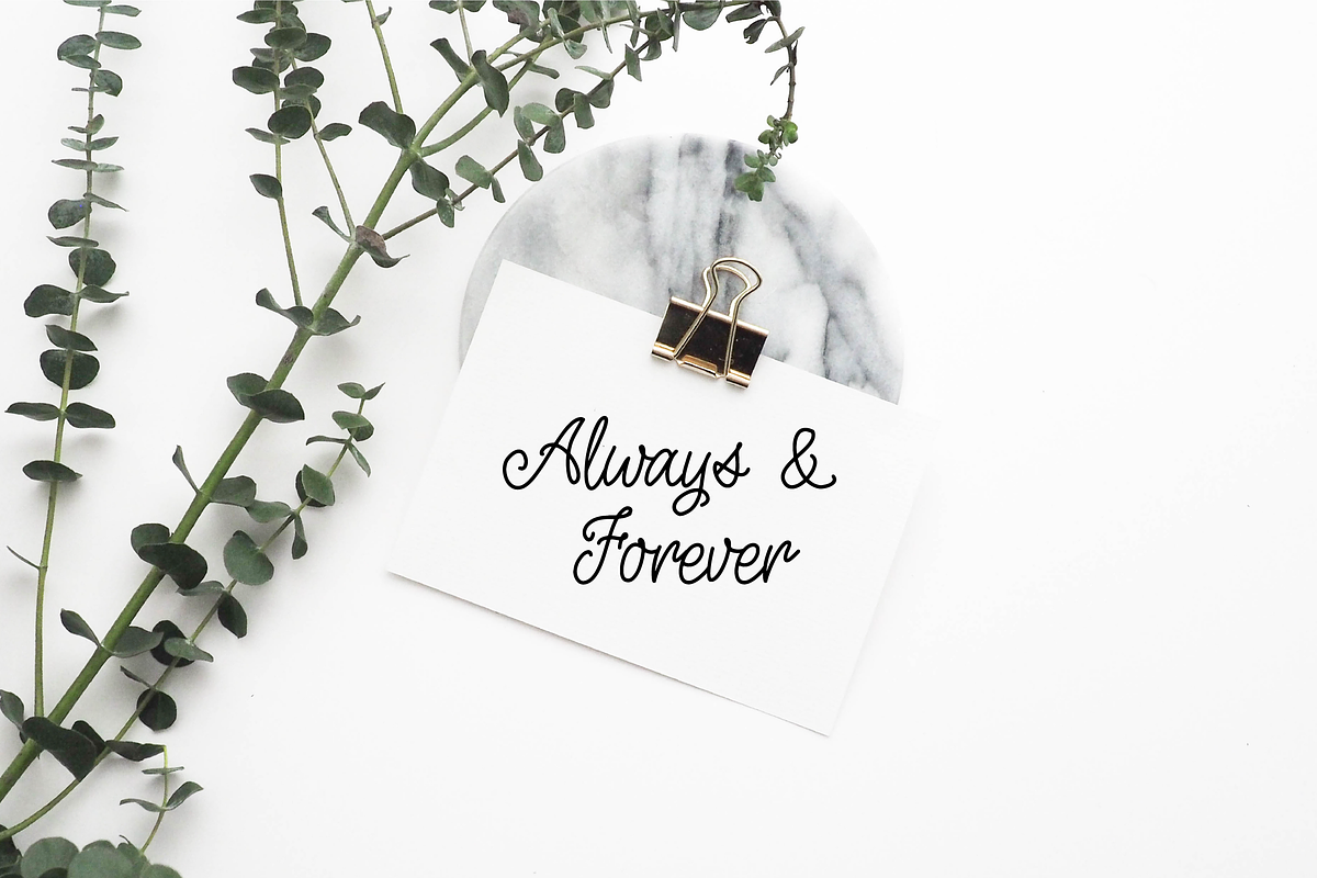 Oh Azalea Script Font preview 2