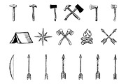 Rustic Clipart Volume 1 - AI PNG EPS, an Object Graphic by BirDIY Design (Thumbnail 6 of 11)