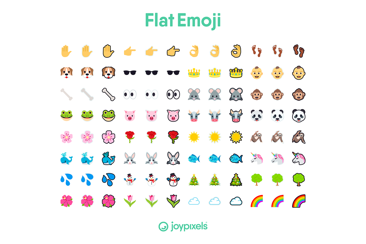 Flat Emoji Icons by JoyPixels®, an Outline Icon by joypixels (Photo 6 of 8)
