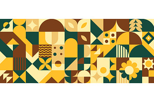 Bauhaus geometric composition with, an Object Illustration by art PVP - market