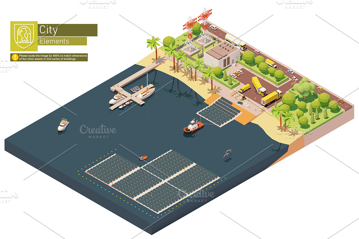 Isometric city map elements, an Object Graphic by tele52 (Photo 66 of 72)