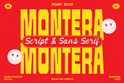Montera - Retro Bold Sans & Script, a Font by Hasbi Creative (Thumbnail 1 of 13)