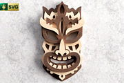 Tribal Mask V6 3D Layered | SVG Cut, an Object Graphic by pixaroma (Thumbnail 6 of 10)