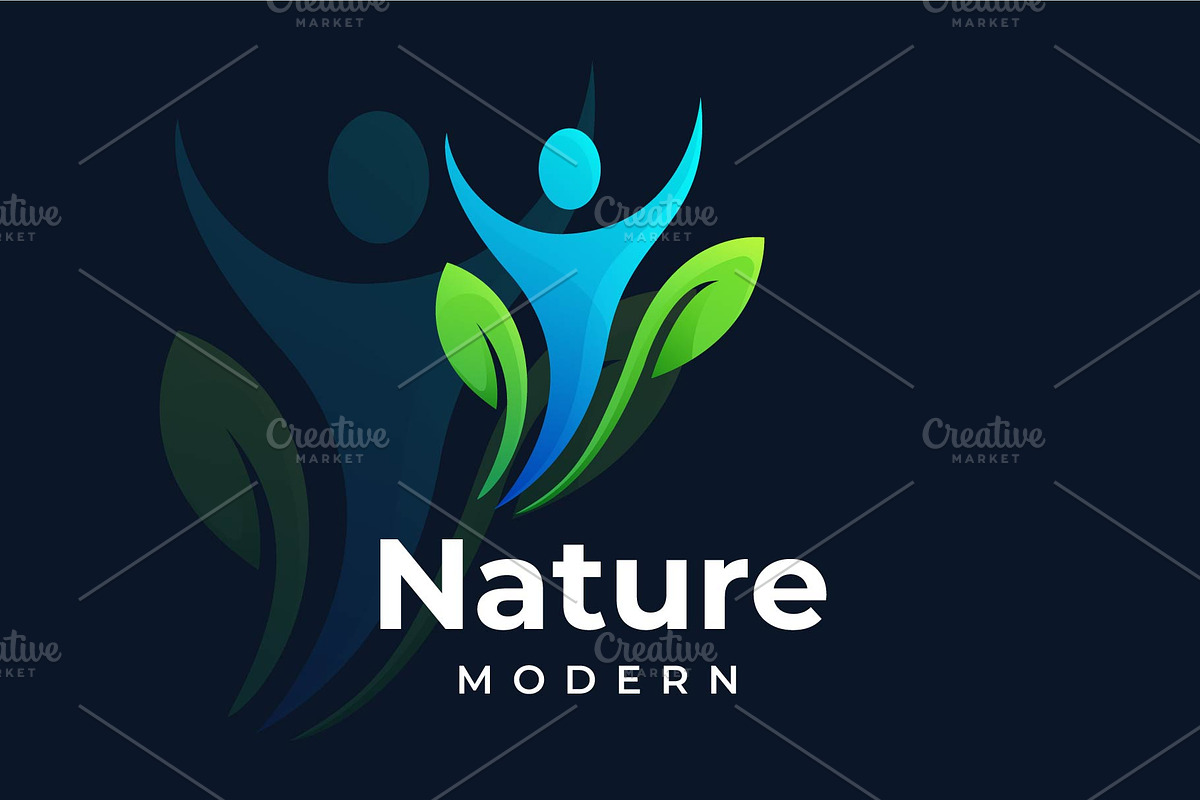 Healthy People Logo, a Branding & Logo Template by BlackSweet_Studio
